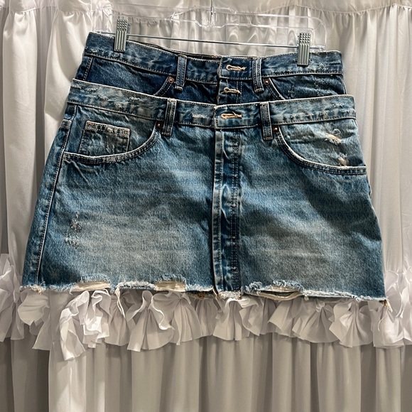 Zara Denim Mini Skirt - Picture 1 of 1